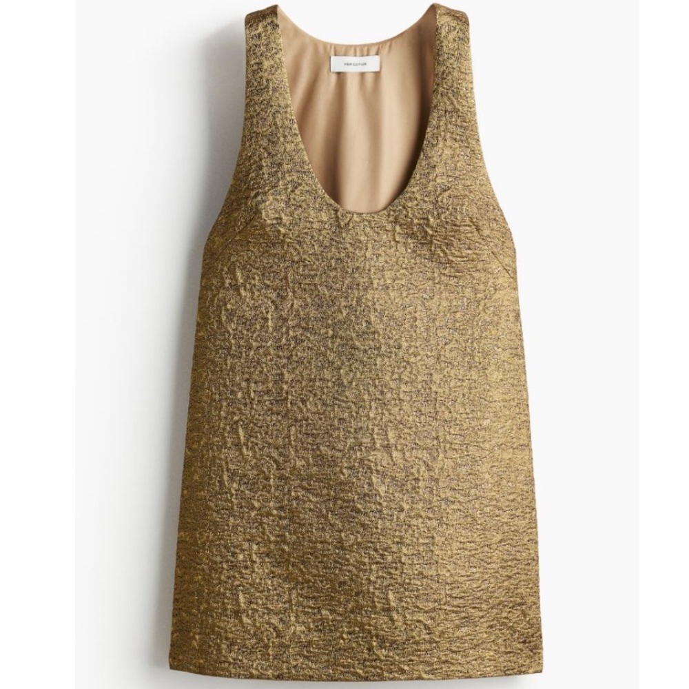 H&M shimmery jacquard-weave dress